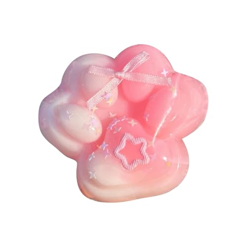 BOSSETY Wunderschönes Schmetterlings-Katzenklaue-Squeeze-Dekompressionsspielzeug,Taba Squishy,Cat Paw Squishy, Süße Katzenpfoten Stressabbau Fidget Toys für Kinder und Erwachsene 8cm von BOSSETY