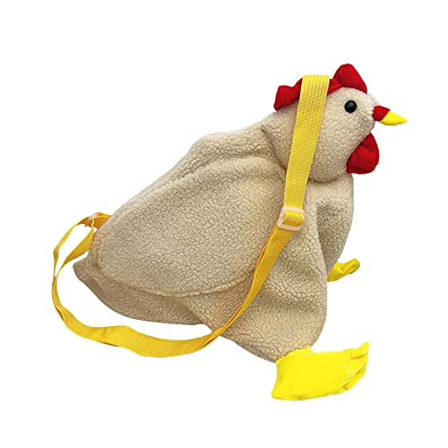 BOTCAM Chicken Purse Hen Bag Handtasche Chicken Gift Bag Chicken Body Bag Hen Purse Chicken Purse for Woman Verkleidung (WH2, One Size) von BOTCAM