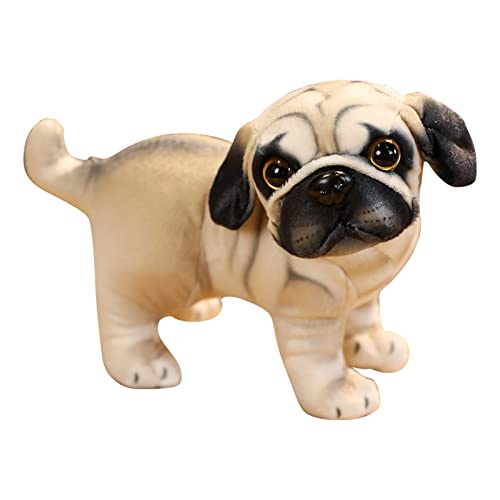 BOTCAM Netter Simulations-Haustier-Hund Realistisches weiches gefülltes Plüsch- Simulations-Haustier-Hundespielzeug-Plüsch-Form-Puppen-Kind-Geschenk Haarreif (B, A) von BOTCAM