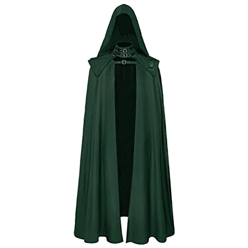 Halloween Umhang mit Kapuze, Teufel Kostüm Hexenkostüm Vampir Umhang Erwachsene Halloween Kostüm Damen und Herren Umhang Mittelalter Umhang Cape Mantel Karneval Weihnachten Kostüm Große Größe S-5XL von BOTCAM