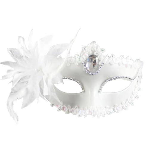 BOWTONG Damenmaske, halbe Gesichtsmaske mit Blume, Erwachsenen-Prinzessinnen-Maske für Halloween, Maskerade, Weihnachtskleid, Pa Fancy von BOWTONG