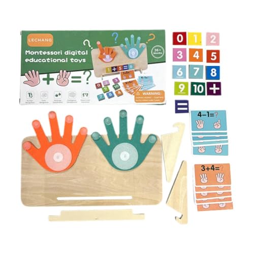 BOWTONG Lernspielzeug für Kinder, Mathematik, Manipulatives, Lernspielzeug, Zahlenzählspielzeug für Kleinkinder, Blöcke, Zahlen, Vorschule, Kinderspielzeug von BOWTONG