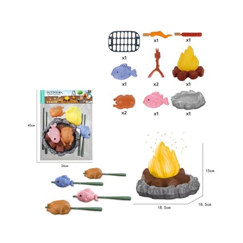 Kinder Camping Spielzeug Set, Kinder Pretend Camping Spielzeug, Lagerfeuer Set Outdoor Pretend - Pädagogisches & F-Spiel, Spielzeug Kinder von BOWTONG