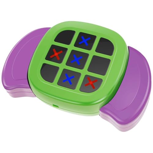 Tic Tac Toe Spiel, 3 in 1 Infinite Tic Tac Toe mit Griff, Elektronisches Reisespiel, Toe Tac Game Tic Puzzle Con Handheld von BOWTONG