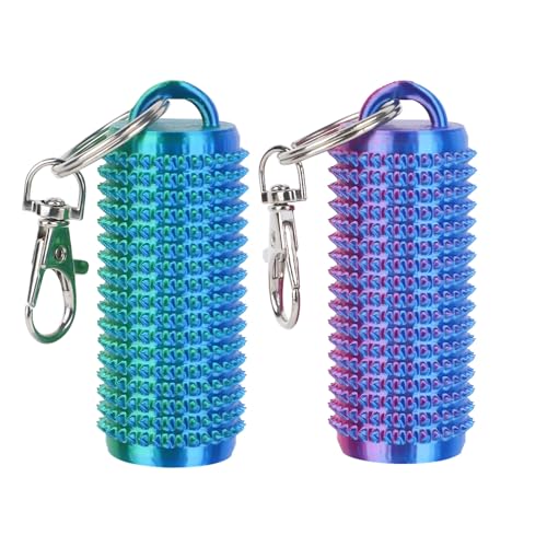 BOXOB 2 Stück Spiky Grippie Stim Schlüsselanhänger, Spiky Fidget Toys zur Angstlinderung und Konzentrationsförderung Schmerzstimulations Schlüsselanhänger für Freunde und Kollegen BOXOB 2 Stück Spiky Grippie Stim Schlüsselanhänger, Spiky Fidget Toys zur Angstlinderung und Konzentrationsförderung Schmerzstimulations Schlüsselanhänger für Freunde und Kollegen von BOXOB