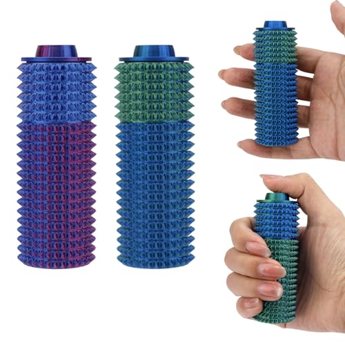BOXOB 2st Fidget Spielzeug, Tragbar Stachel Roller Fidget Stim Schlüsselanhänger Drücken und Drehen Stressabbau Sensorisches Spielzeug Originelles Geschenk für Freunde Erwachsene Kinder Studenten BOXOB 2st Fidget Spielzeug, Tragbar Stachel Roller Fidget Stim Schlüsselanhänger Drücken und Drehen Stressabbau Sensorisches Spielzeug Originelles Geschenk für Freunde Erwachsene Kinder Studenten von BOXOB