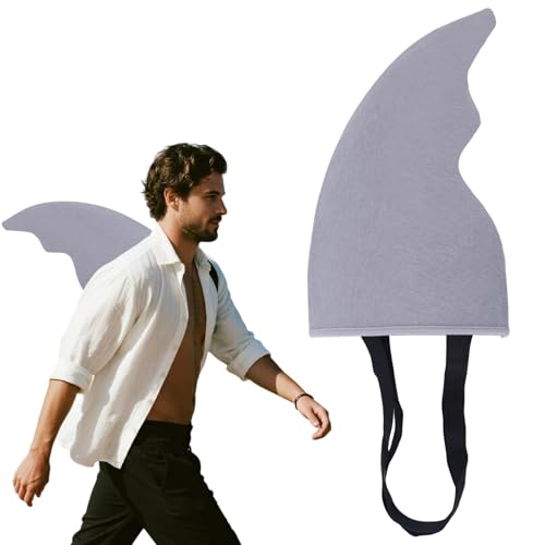 BOXOB Haifischflossen-Kostüm, Verstellbar Tragbar Haifischflossen-Zubehör für Kinder und Erwachsene Grau Kostüm-Requisiten für Cosplay Halloween Strandspiele Party Unter dem Meer Thema BOXOB Haifischflossen-Kostüm, Verstellbar Tragbar Haifischflossen-Zubehör für Kinder und Erwachsene Grau Kostüm-Requisiten für Cosplay Halloween Strandspiele Party Unter dem Meer Thema von BOXOB