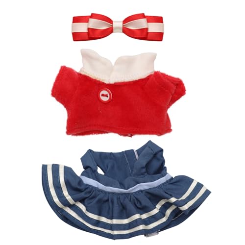 BOXOB Rot Blaue Puppenkleidung, Spielzeug Outfits für 15cm Große Sitz und 17cm Große Stehpuppen Stylisches Kleines Kleid Spielzeugkleidung Accessoires zur Dekoration BOXOB Rot Blaue Puppenkleidung, Spielzeug Outfits für 15cm Große Sitz und 17cm Große Stehpuppen Stylisches Kleines Kleid Spielzeugkleidung Accessoires zur Dekoration von BOXOB