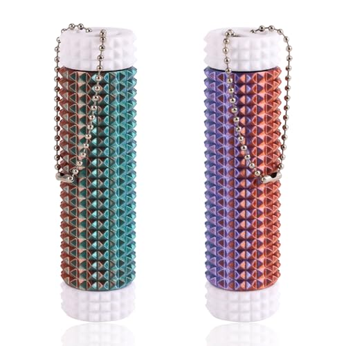 BOXOB Schmerz Fidget Keychain, Drehbarer Greifstimulator Hartes Stacheliges Sensorik Schlüsselanhänger Tool zur Stressbewältigung für Erwachsene BOXOB Schmerz Fidget Keychain, Drehbarer Greifstimulator Hartes Stacheliges Sensorik Schlüsselanhänger Tool zur Stressbewältigung für Erwachsene von BOXOB