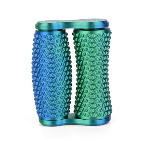BOXOB Stacheliges Griff Fidget Spielzeug, 3D Gedrucktes Handgerät Sensorisches Werkzeug Anti-Stress Doppelrolle Leiser Fidget Spinner für Erwachsene Angst Fokus & Handmassage Geschenk (Grün Blau) BOXOB Stacheliges Griff Fidget Spielzeug, 3D Gedrucktes Handgerät Sensorisches Werkzeug Anti-Stress Doppelrolle Leiser Fidget Spinner für Erwachsene Angst Fokus & Handmassage Geschenk (Grün Blau) von BOXOB