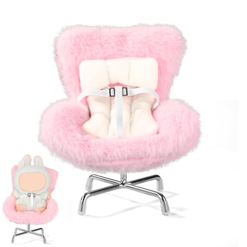 Puppen Autositz, Weich Pelzig Autosicherheitssitze mit Lüftungsclips und Sitzbeinen Niedlicher Puppen Stuhl Zubehör für 17cm Große Plüschtiere Schreibtischdekoration Puppen Autositz, Weich Pelzig Autosicherheitssitze mit Lüftungsclips und Sitzbeinen Niedlicher Puppen Stuhl Zubehör für 17cm Große Plüschtiere Schreibtischdekoration von BOXOB