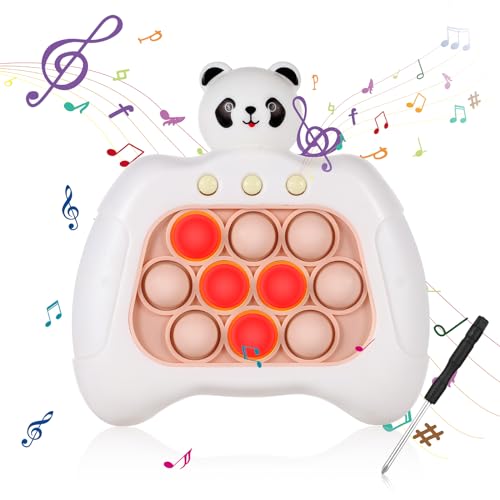 Schnelles Push-Blasenspiel, Pop-Spiel mit Schraubendreher Handheld-Leuchte Schnelles Push-Spiel mit 4 Spielmodi für Kindergeburtstagsgeschenk Partygeschenk (Panda) von BOXOB