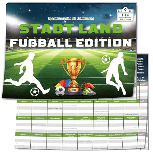 BOYATONG Stadt Land Fussball, Fussball Geschenke Kinder Jungen 9 10 11 12 13 14 Jahre, 9-14 Fanartikel Geburtstag Activity Spiel, Fußball Junior Kartenspiel, Adventskalender Füllung Teenager Junge BOYATONG Stadt Land Fussball, Fussball Geschenke Kinder Jungen 9 10 11 12 13 14 Jahre, 9-14 Fanartikel Geburtstag Activity Spiel, Fußball Junior Kartenspiel, Adventskalender Füllung Teenager Junge von BOYATONG