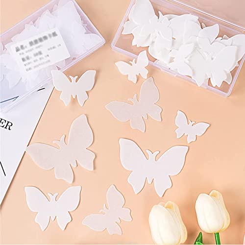 BOZILY 50pcs Weiße Essbare Schmetterlinge Tortendeko Schmetterlings Kuchen Dekorationen essbare Kuchen Topper Schmetterling Cupcake Toppers essbare gefrorene Kuchen Topper für Kuchen Muffins CupCakes… von BOZILY