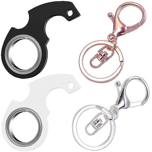 BOZLIY Schlüsselanhänger Spinner Fidget Ring Spielzeug Schlüssel Spinner Mit Metall-Schlüsselanhänger Key Spinner Keychain Spinner Flipping Spinning Schlüsselanhänge Toys Für Kinder Und Erwachsene von BOZILY