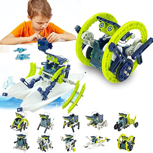 12-in-1 STEM Solar Roboter Spielzeug , Coole Geburtstag Weihnachten Geschenk Junge, Experimente für Kinder ab 8 9 10 11 12+ Jährige Jungen Schüler von BOZTX