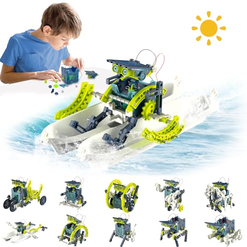 12-in-1 Solar Roboter STEM Experimente für Kinder ab 8 9 10 11 12 Jahre Junge Geburtstag Weihnachten Coole Idee Geschenke für Jungs ab 8 9 10 11 12 Jährige Jungen Spiele ab 8+ Jahre für Jungen von BOZTX