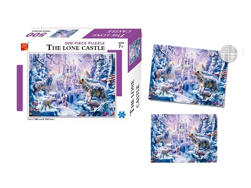 BP LL500-3 EL Castillo Solitarios 500 piezas Lobos Puzzle, Für Jugendliche von BP