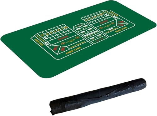 BPABDEITR Professionelle Poker-Matte Portable Poker Tisch La Tragbare Pokertischplatte, 1,2 m, Spieltischmatte, Gummitischdecke, Casino-Poker-Brettspiel, Texas Hold'em von BPABDEITR