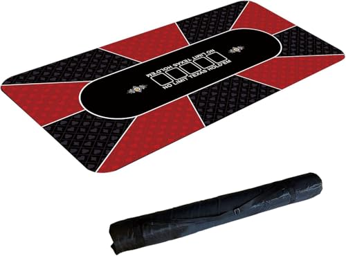 BPABDEITR Professionelle Poker-Matte Portable Poker Tisch La Tragbare Pokertischplatte, Pokermatten-Layout mit professionellem Gummischaum von BPABDEITR