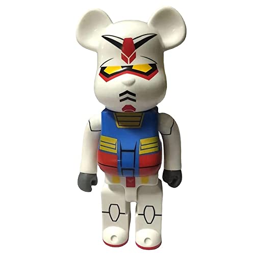 BPUIYEW 28cm/11in Bearbrick 400% Blöcke Bär Desktop Figuren Dekorationen(White) von BPUIYEW