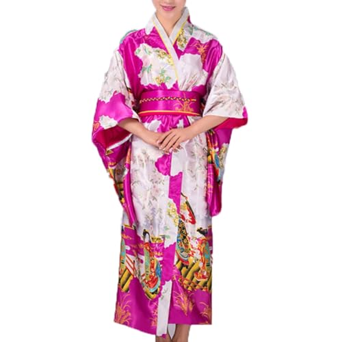 BPURB Damen Kimono Robe Japanisches traditionelles Kleid Geisha Yukata Halloween Party Cosplay Fotografie Kostüm von BPURB