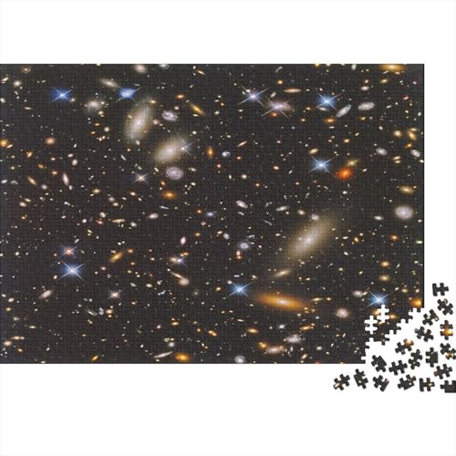 A Sky Full of Galaxies Puzzle 1000 Teile Erwachsene Nachhaltiges Lernspiel Für Erwachsene Herausforderung Spielzeug Geschenk Für Alle Frauen Und Männer Heimdekoration 1000 Stück (75x50cm) von BQGHCKEUF