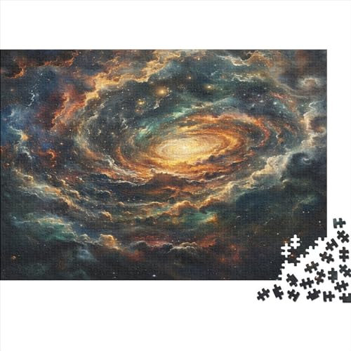 A Sky Full of Galaxies Puzzle für Erwachsene 1000 Teile Holzpuzzle 1000 Teile Spiele Puzzle Dekoration für Zuhause Puzzle Geschenke für Jungen und Mädchen Erwachsene 1000 Stück (75 x 50 cm) von BQGHCKEUF