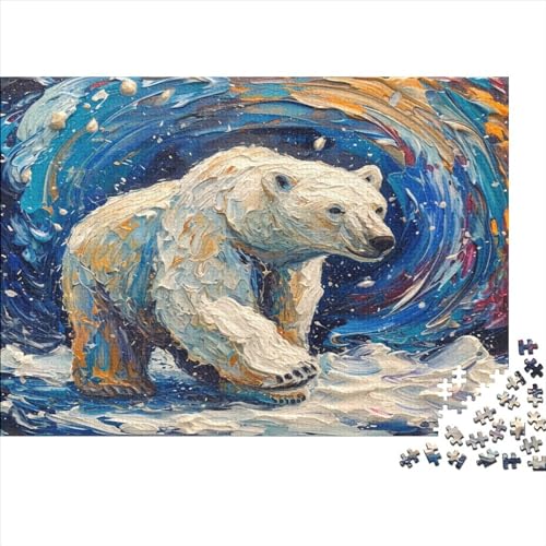 Brown Bear Puzzle 1000 Teile Puzzle mit 1000 Teilen für Erwachsene Pädagogisches Puzzle anspruchsvolles Spiel für Erwachsene Hausdekoration 1000 Stück (75 x 50 cm) von BQGHCKEUF