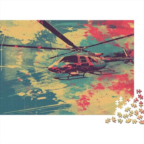 Combat Helicopter Puzzle 1000 Teile Erwachsene Nachhaltiges Lernspiel Für Erwachsene Herausforderung Spielzeug Geschenk Für Alle Frauen Und Männer Heimdekoration 1000 Stück (75x50cm) von BQGHCKEUF