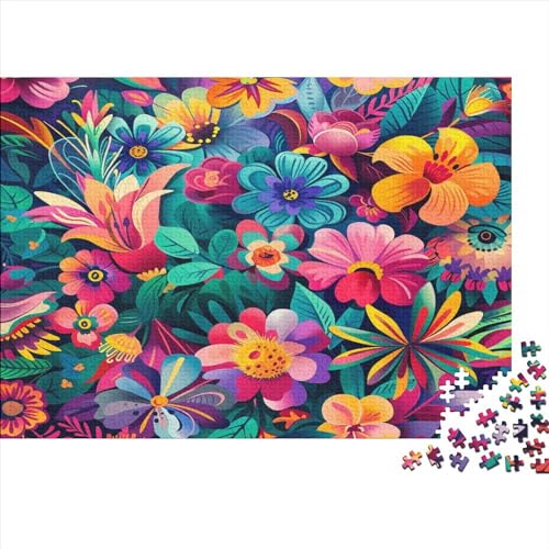 Flower Puzzles, Puzzle 1000 Teile, Puzzle für Erwachsene, Puzzle Landschaften, Puzzle mit hochwertigem Druck, 1000 Stück (75 x 50 cm) von BQGHCKEUF