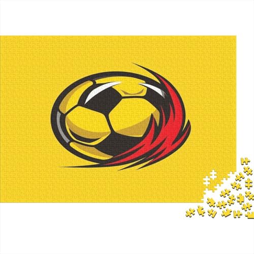 Football 1000 Stück Erwachsene Puzzle Spiele Entspannung und Intelligenz Puzzle für Familienspiel Geschenk Für Liebe Und Freund Nachhaltiges Holzpuzzle 1000 Stück (75 x 50 cm) von BQGHCKEUF