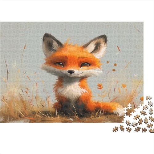 Fox Puzzle mit 1000 Teilen für Erwachsene, unmögliches Geschicklichkeitsspiel für die ganze Familie, anspruchsvolle Puzzlespiele, tolles Geschenk für Erwachsene, 1000 Stück (75 x 50 cm) von BQGHCKEUF