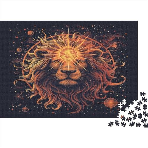 Lion Puzzles, Puzzle 1000 Teile Puzzle für Erwachsene, Challenge Kollektion, unmögliches Puzzle, hochwertiger Druck, 1000 Stück (75 x 50 cm) von BQGHCKEUF