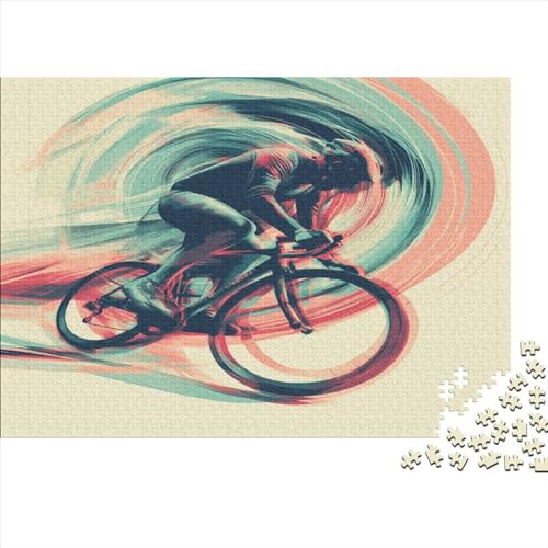 Mountain Cycling Puzzle für Erwachsene 1000 Teile pädagogischer Spaß 1000-teiliges Puzzle für Erwachsene geeignet für Erwachsene anspruchsvolles Puzzlespiel 1000 Stück (75 x 50 cm) von BQGHCKEUF