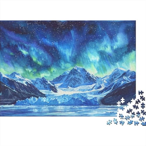 Northern Lights Klassisches Puzzle 1000 Teile für Erwachsene, Jigsaw Puzzles Kinder, Puzzle Dekompressionsspielzeug, Pädagogisch, lustiges Spiel für Familien, 1000 Stück (75 x 50 cm) von BQGHCKEUF