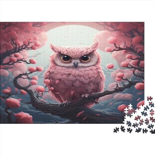 Owl Puzzle mit 1000 Teilen für Erwachsene, 1000-teiliges Puzzle für die Heimdekoration, Familienpuzzle zum Dekorieren von Geschenken, anspruchsvolles Spiel 1000 Stück (75 x 50 cm) von BQGHCKEUF