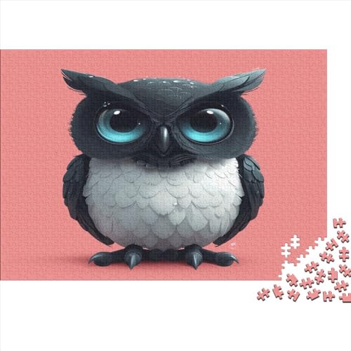 Owl Puzzle mit 1000 Teilen für Erwachsene, schwieriges Puzzle für Erwachsene, Spaß, anspruchsvolle Puzzlespiele, Geschenk für alle Frauen und Männer, 1000 Stück (75 x 50 cm) von BQGHCKEUF