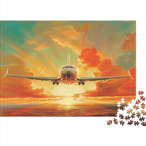 Passenger Aircraft Puzzle für Erwachsene Puzzle mit 1000 Teilen Puzzle für Erwachsene Puzzle mit 1000 Teilen anspruchsvolles Puzzlespiel 1000 Teile (75 x 50 cm) von BQGHCKEUF