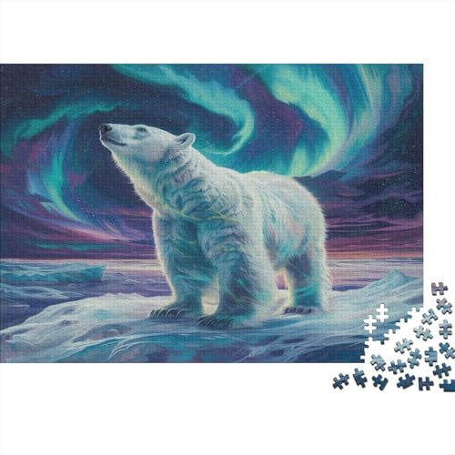 Polar Bear Puzzle für Erwachsene, 1000 Teile, Puzzle für Erwachsene, 1000 Teile, Lernspiel, Puzzle, anspruchsvolles Spiel, Geschenke und Spielzeug für Erwachsene, 1000 Stück (75 x 50 cm) von BQGHCKEUF