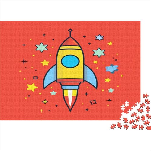 Rocket 3 Puzzle für Erwachsene 1000 Teile für Erwachsene, 1000-teiliges Puzzle für Erwachsene, anspruchsvolle Puzzlespiele, geeignet für Männer und Frauen, 1000 Stück (75 x 50 cm) von BQGHCKEUF