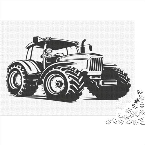 Tractor Puzzle für Erwachsene 1000 Teile für Erwachsene, 1000-teiliges Puzzle für Erwachsene, anspruchsvolle Puzzlespiele, geeignet für Männer und Frauen, 1000 Stück (75 x 50 cm) von BQGHCKEUF