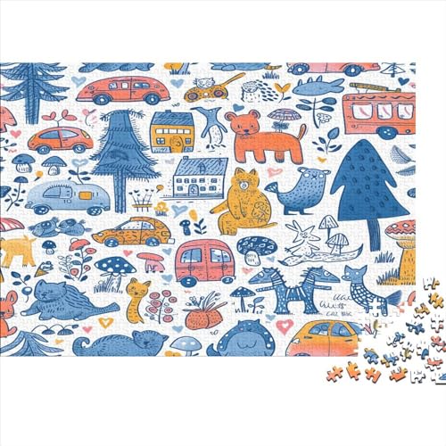 Truck Puzzle 1000 Teile für Erwachsene Holzpuzzle 1000 Teile für Erwachsene Puzzlespiel Dekoration Puzzle 1000 Teile (75 x 50 cm) von BQGHCKEUF