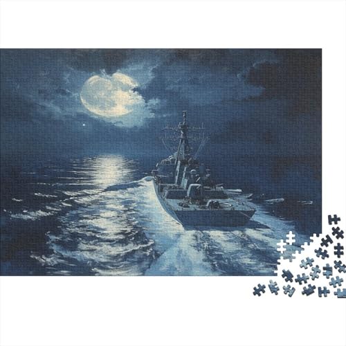 Warship Puzzles 1000 Teile, Puzzle für Erwachsene, Puzzle - Hochwertiger Druck, 1000 Stück (75 x 50 cm) von BQGHCKEUF