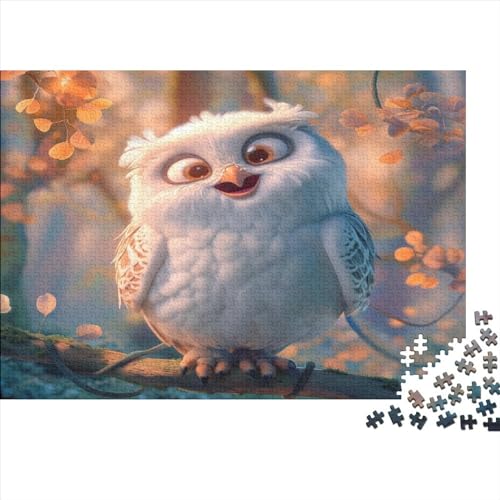 White Owl Puzzle mit 1000 Teilen für Erwachsene, unmögliches Geschicklichkeitsspiel für die ganze Familie, anspruchsvolle Puzzlespiele, tolles Geschenk für Erwachsene, 1000 Stück (75 x 50 cm) von BQGHCKEUF