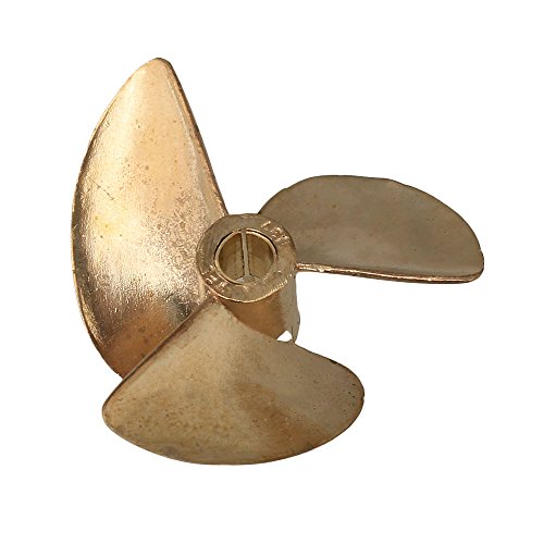 BQLZR 437 RC Boot Kupfer Propeller DREI Blätter Loch 4MM Durchmesser 37MM von BQLZR