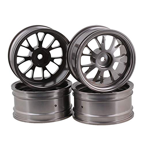 BQLZR 52mm Aluminium Alufelgen Felgen Y-Form Passend für RC1: 10 On-Road Rennwagen & Drift Car Packung mit 4 Stück von BQLZR