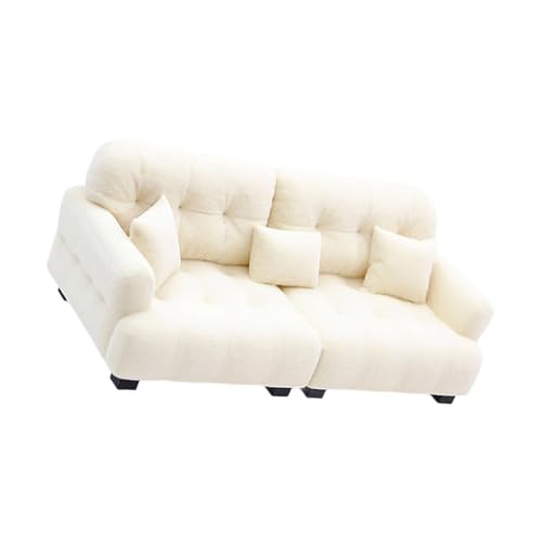 Couchmodell im Maßstab 1:12, modernes Miniatur-Sofa, realistische Beflockung, Puppenhäuser, Möbel für Schlafzimmer, Wohnzimmer, realistische Miniatur-Sofa-Dekorationen Couchmodell im Maßstab 1:12, modernes Miniatur-Sofa, realistische Beflockung, Puppenhäuser, Möbel für Schlafzimmer, Wohnzimmer, realistische Miniatur-Sofa-Dekorationen von BRABOSTON