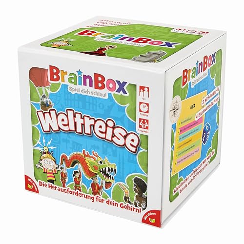 BRAINBOX 2094937 Weltreise, Lernspiel, Quizspiel für Kinder ab 6 Jahren von BRAINBOX