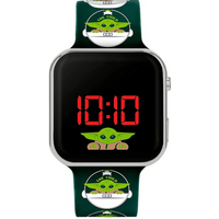 BRANDUNIT MNL4034 Accutime LED-Kinderuhr The Mandalorian Baby-Yoda (grün) von BRANDUNIT